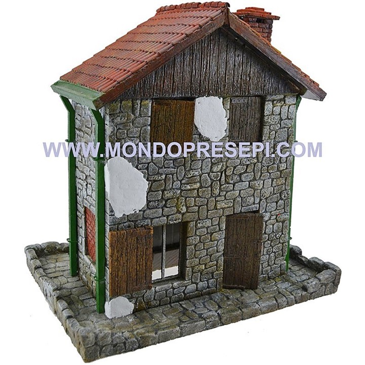 Casa de lujo en resina de 28x21x30 cm