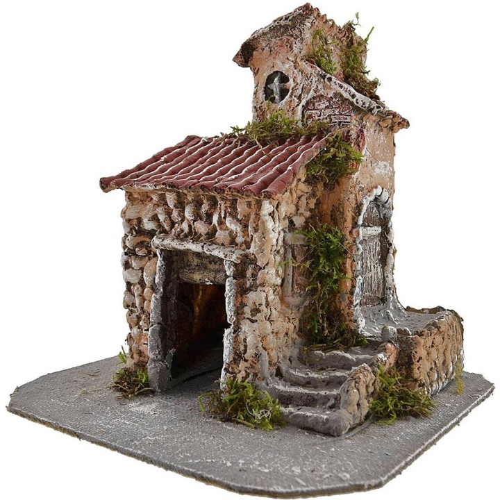 Casa de resina cm 22x21x24 h.