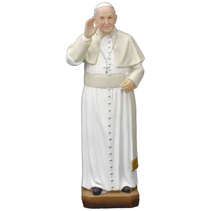 Papa Francesco 20 cm statua in resina