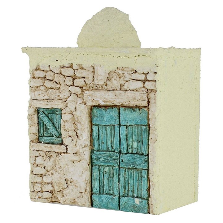 Casa Araba in legno stuccato cm 12x7,5x17 h