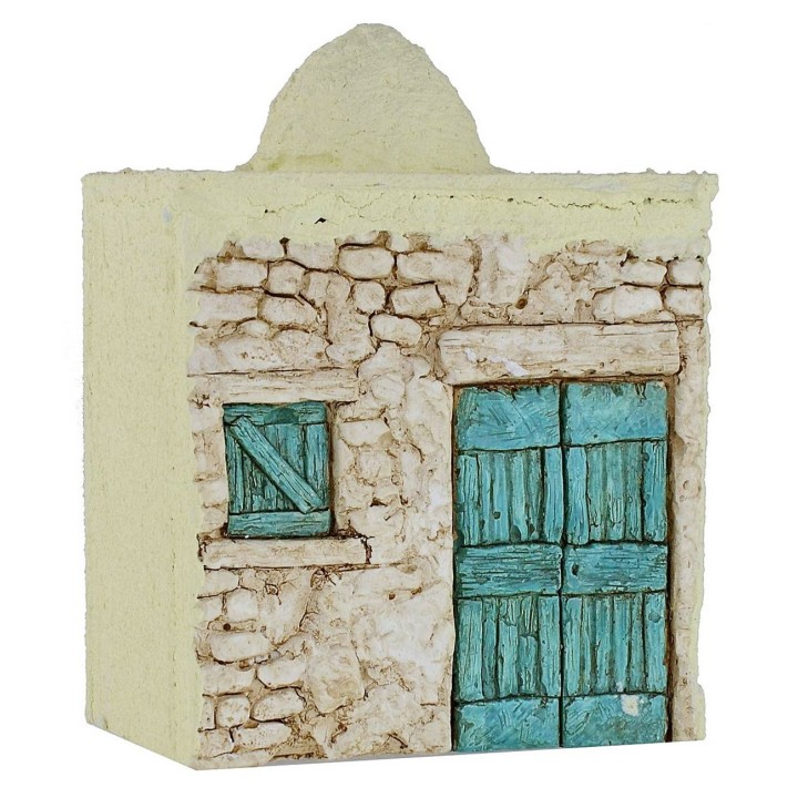 Casa Araba in legno stuccato cm 12x7,5x17 h