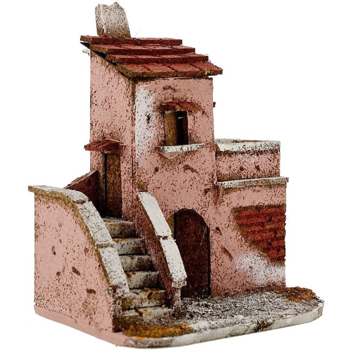 Casa per presepe cm 13x10x16 h.