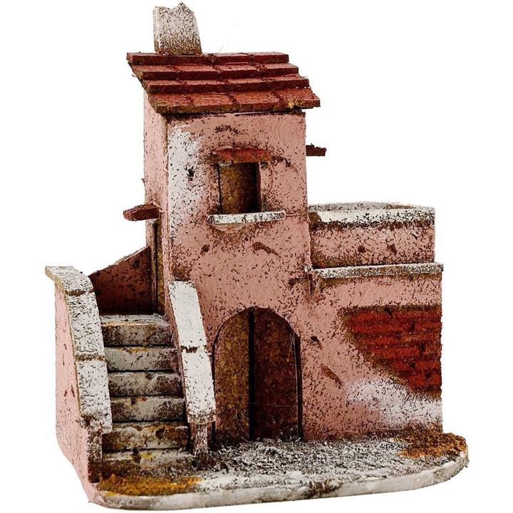 Casa per presepe cm 13x10x16 h.