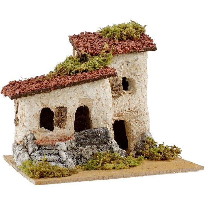 Rustic home for presepe cm 16x15x12, 5 h.