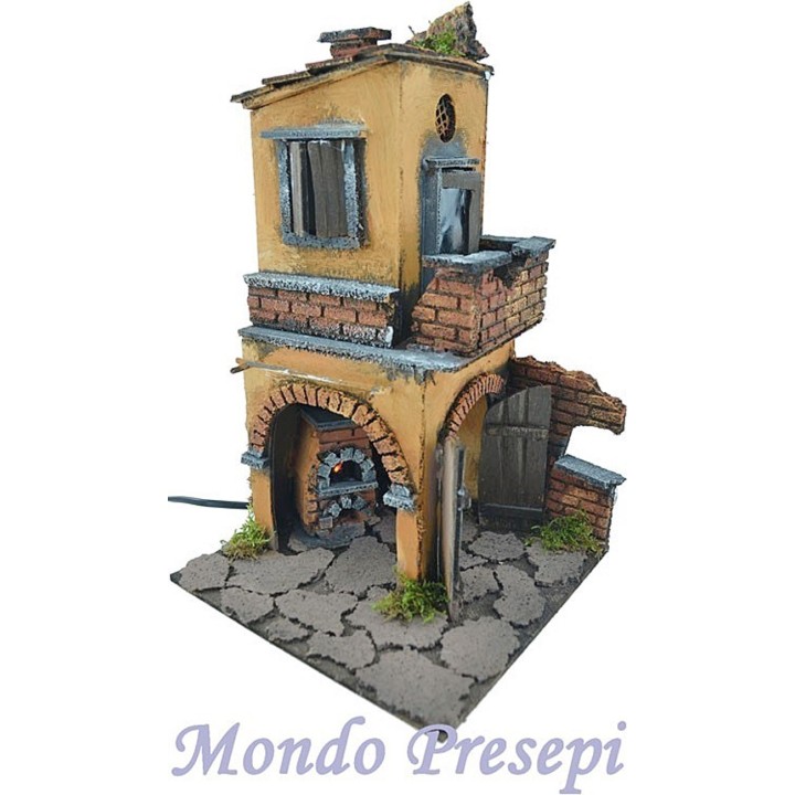 House with a porch and the oven ef. 