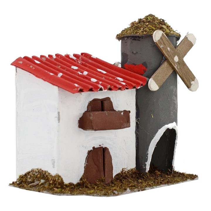 Granja con silos para belén cm 12x8x11,5 h