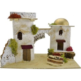 Casas árabes para belén de 28x15x20 cm h.