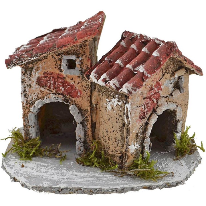 Resin houses cm 12x8x8 h.