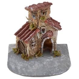 Casas de resina para belén de 12x11x11 cm h.