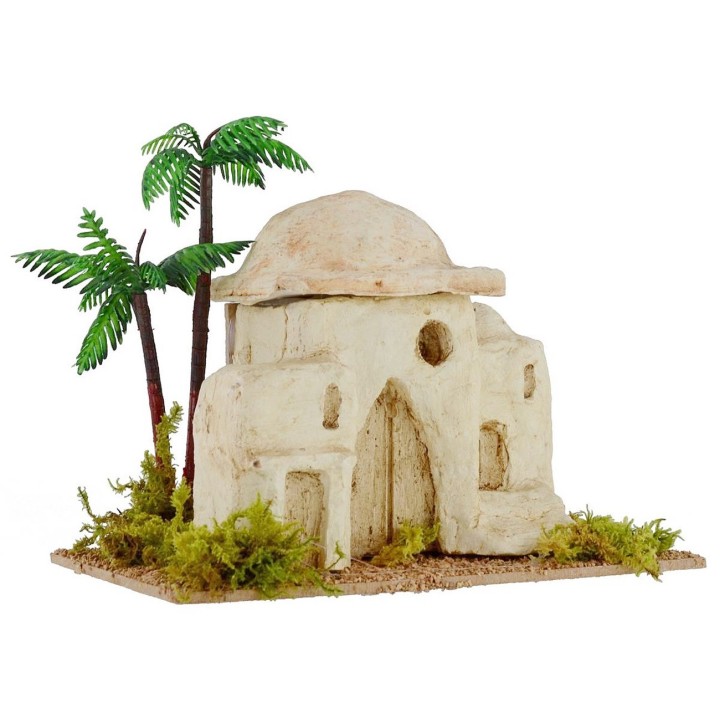 Case palestinesi con palma cm 17,8x11x15 h
