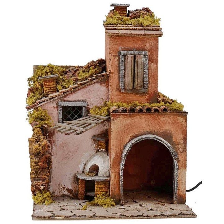 700 style houses with working oven cm 30x25x40 h.