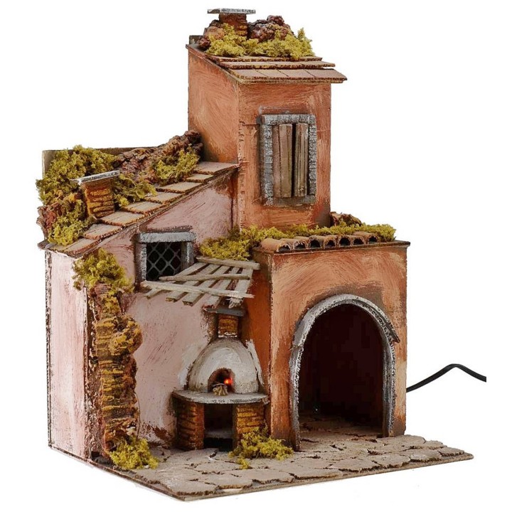 700 style houses with working oven cm 30x25x40 h.