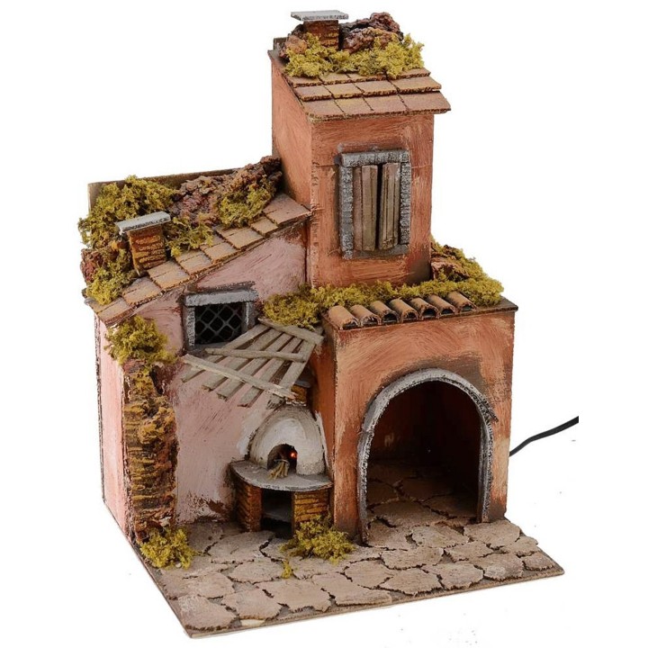 700 style houses with working oven cm 30x25x40 h.