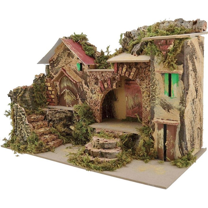Casita de pesebre de 33x18x23 cm h.
