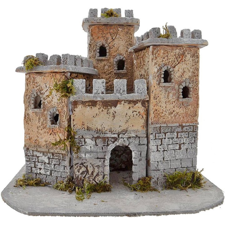 Castello in resina cm 27x22x24 h.