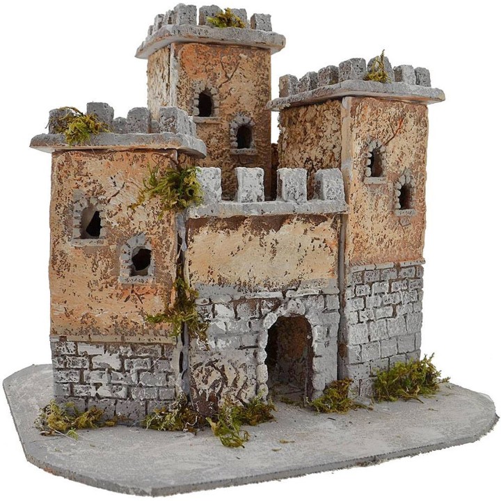 Castillo de resina de 27x22x24 cm de altura.