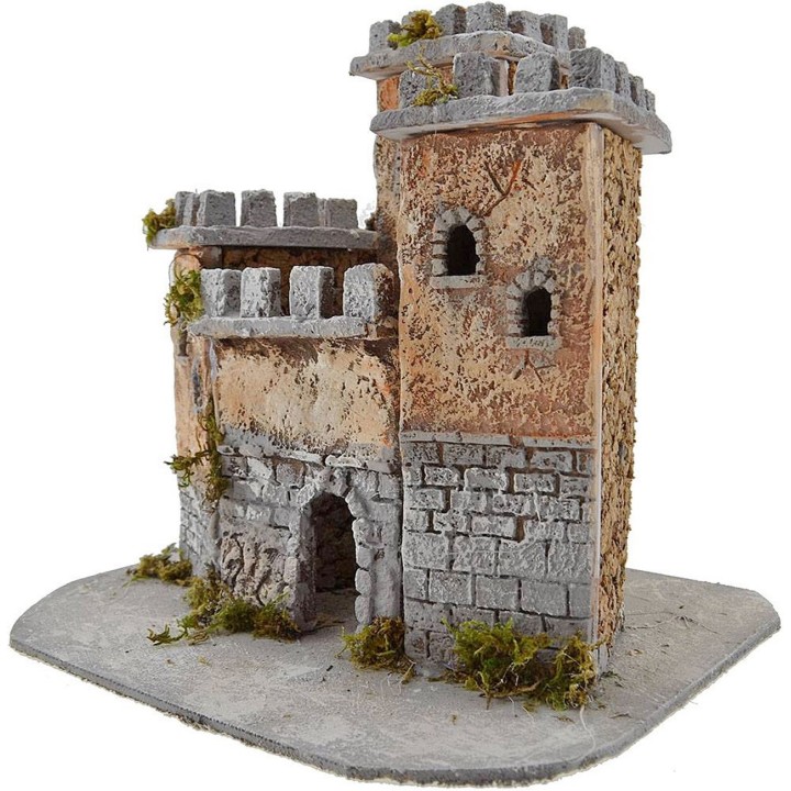 Castillo de resina de 27x22x24 cm de altura.
