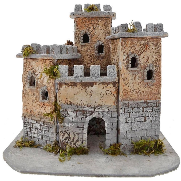 Castillo de resina de 27x22x24 cm de altura.