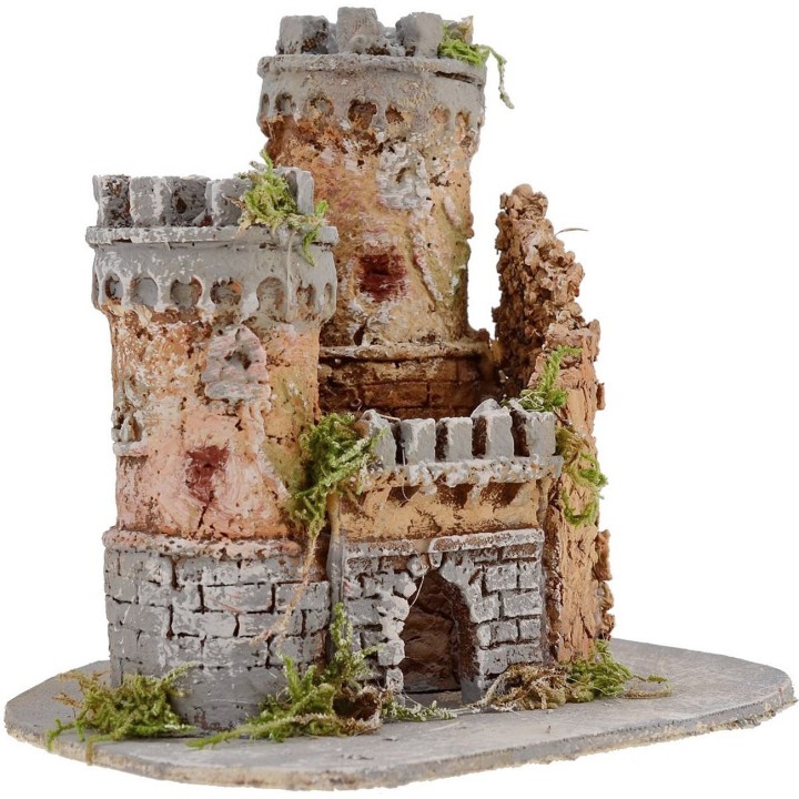 Castello per presepe cm 17,5x15x15 h.