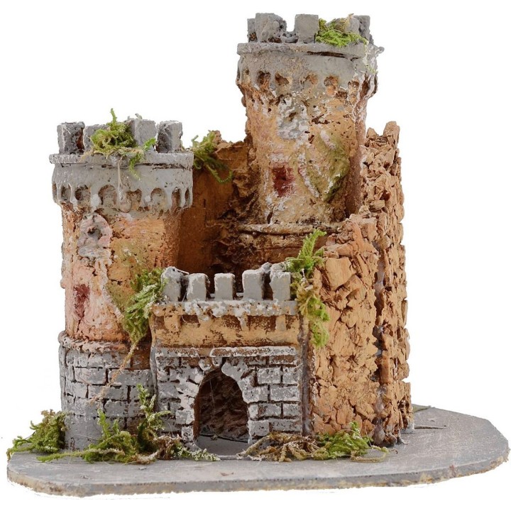 Castello per presepe cm 17,5x15x15 h.