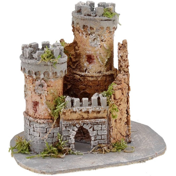 Castello per presepe cm 17,5x15x15 h.