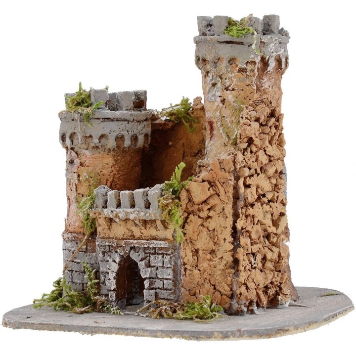 Castello per presepe cm 17,5x15x15 h.