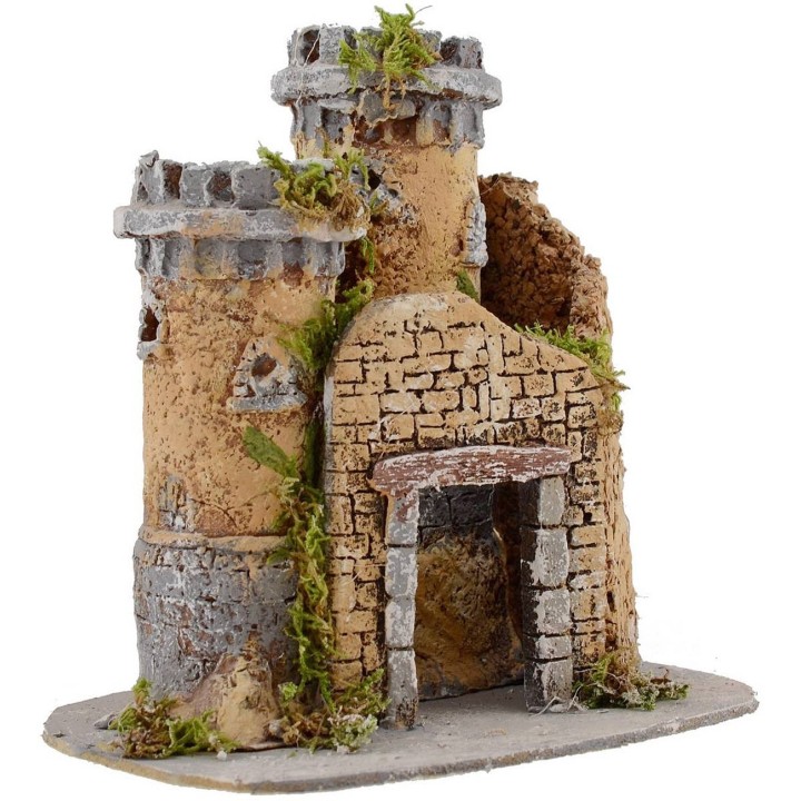 Castello per presepe cm 20x17x20 h.