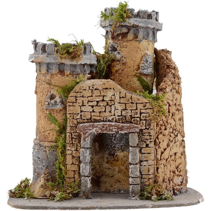 Castello per presepe cm 20x17x20 h.