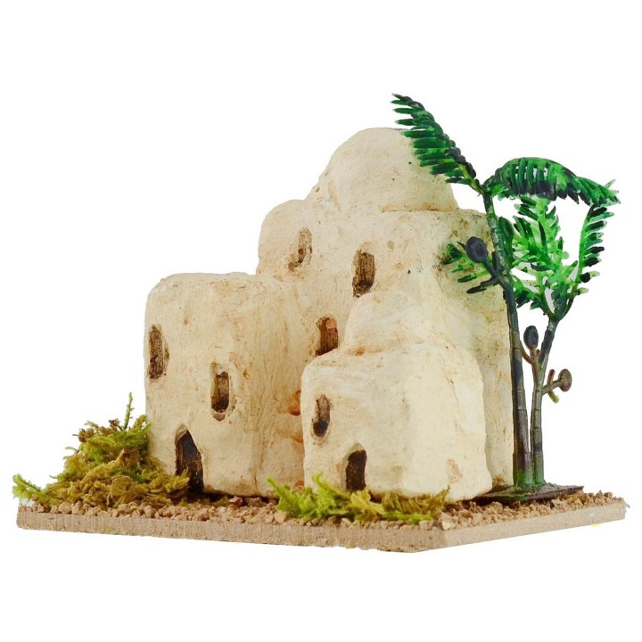 Complejo de casas palestinas cm 9,5x6,7x9 h