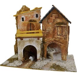 Group of houses cm 18x15x23 h.