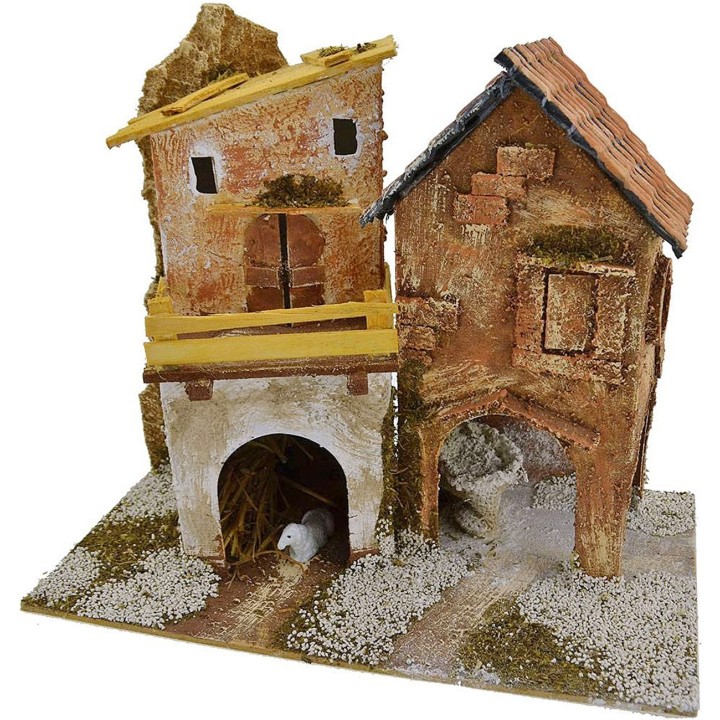 Grupo de casas cm 18x15x23 h.