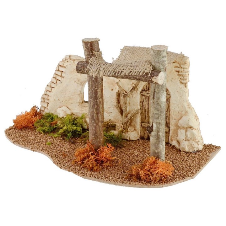 Entrada de estilo palestino con cortina de 29,8x16,5x17 cm h