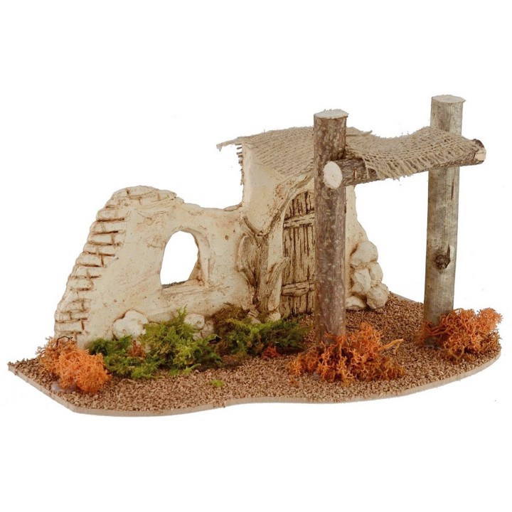 Entrada de estilo palestino con cortina de 29,8x16,5x17 cm h