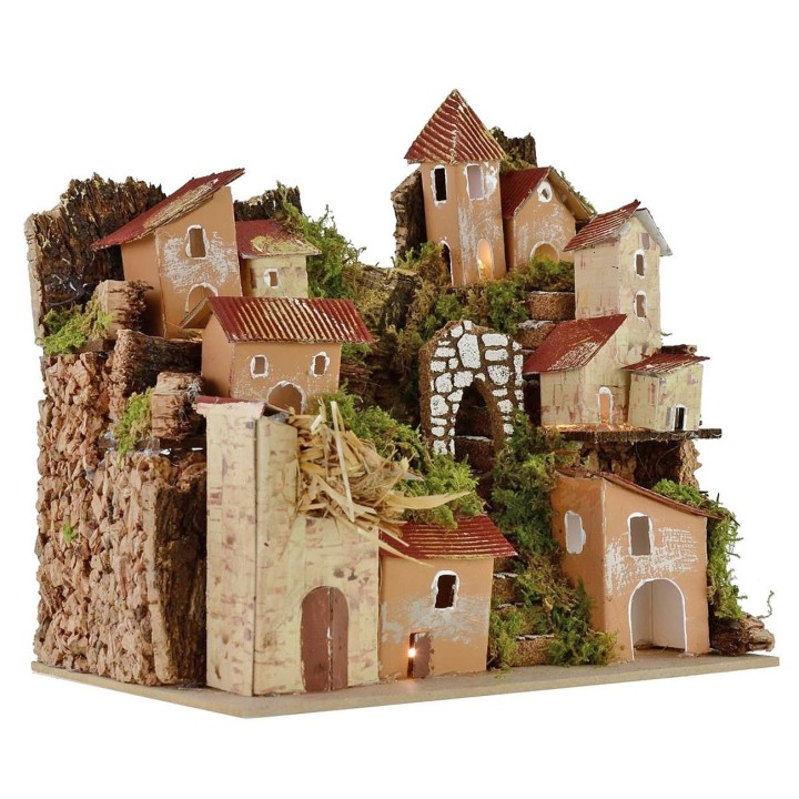 Paisaje para belén iluminado de 20x14x18,5 cm h