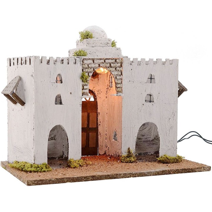 Palazzo Arabo illuminato cm 35x25x27 h.