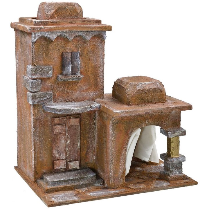 Palestinian palace with outdoor patio for statues 10 cm