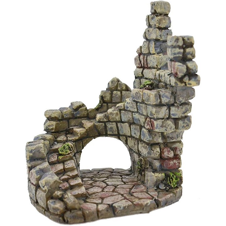 Scorcio di paese 7x6x9 cm in resina