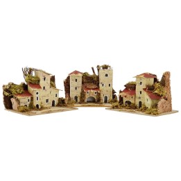 Set 3 case per presepe cm 15x10x10 h