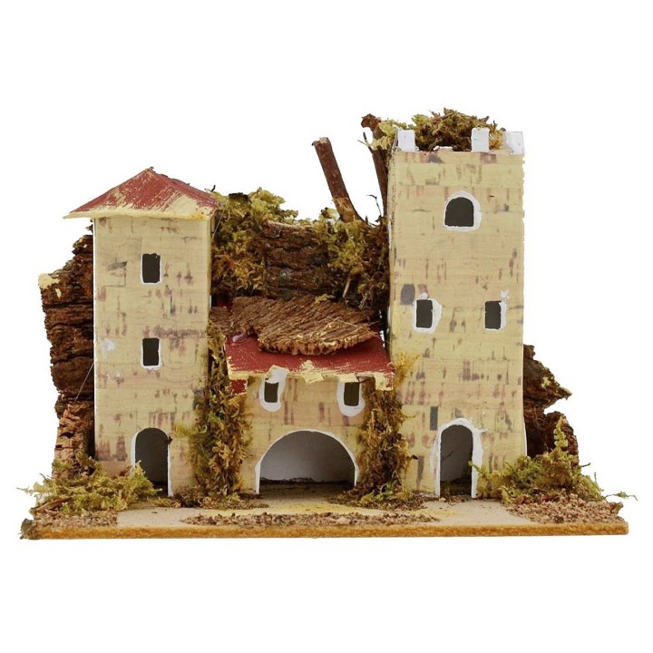 Sep 3 houses for presepe cm 15x10x10 h