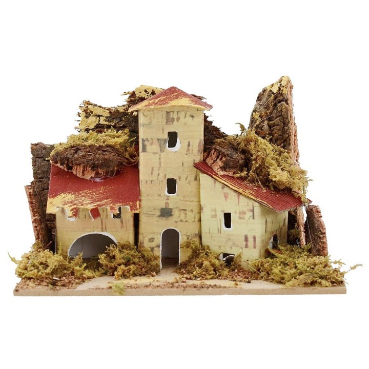 Sep 3 houses for presepe cm 15x10x10 h