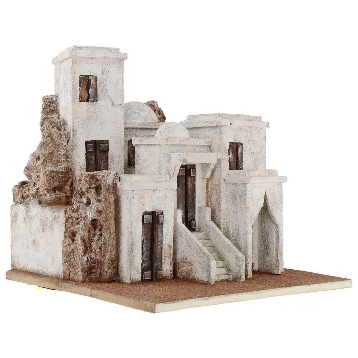 Arab village with houses cm 40,5x40, 5x39 h for statues from 10