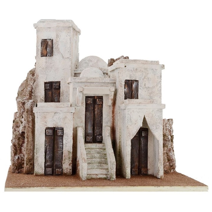 Villaggio arabo con case cm 40,5x40,5x39 h per statue da 10 cm