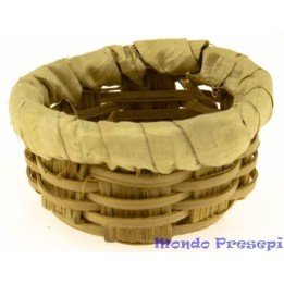 Cesta baja de mimbre ø cm 2,5-2,7