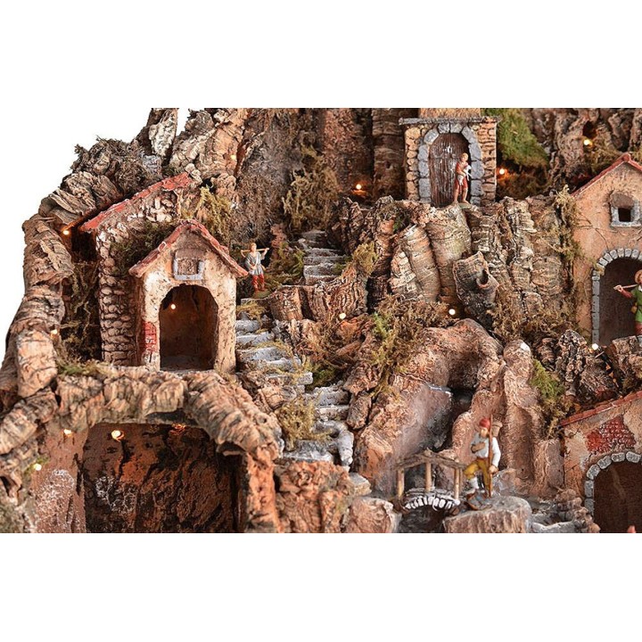 Pesebre completo de estatuas Landi cm 80x45x66 h.