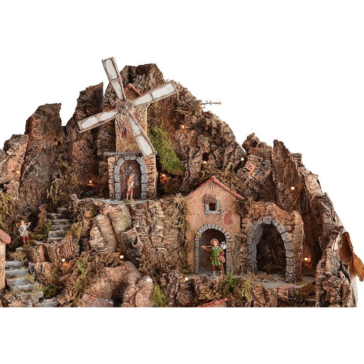 Presepe completo di statue Landi cm 80x45x66 h. 