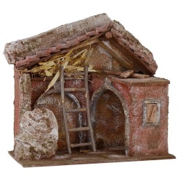 Capanna con archi cm 24x14,5x23,5 h per Natività da 10 cm