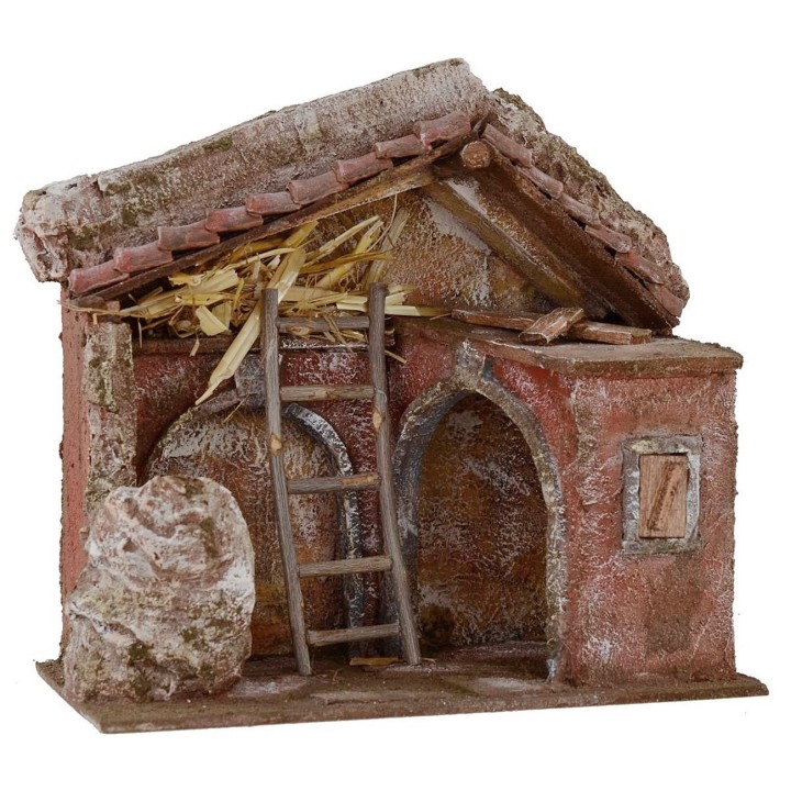 Cabaña con arcos de 24x14,5x23,5 cm de altura para Natividad de
