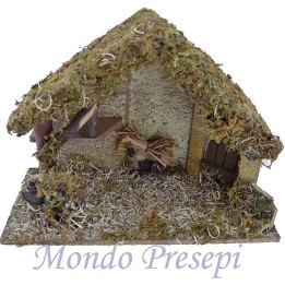Capanna in legno e sughero cm 35x16,5x24