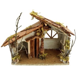 Capanna in legno sughero cm 35x20x28 h.