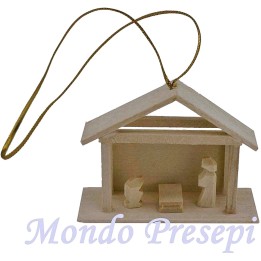 Hut mignon with nativity